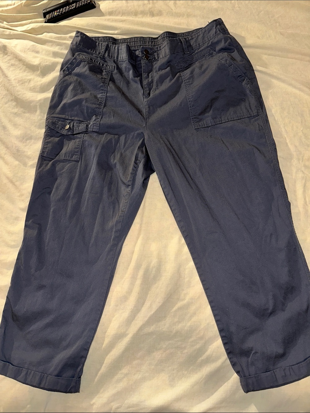 Women’s Navy Blue Casual Cargo Pants